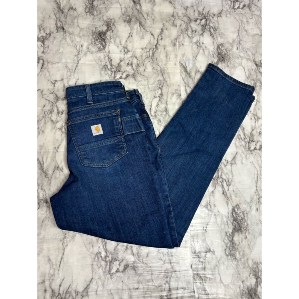 Carhartt Rugged Flex Relax Fit Jeans Straight Leg Womens 6 NWT denim workwear